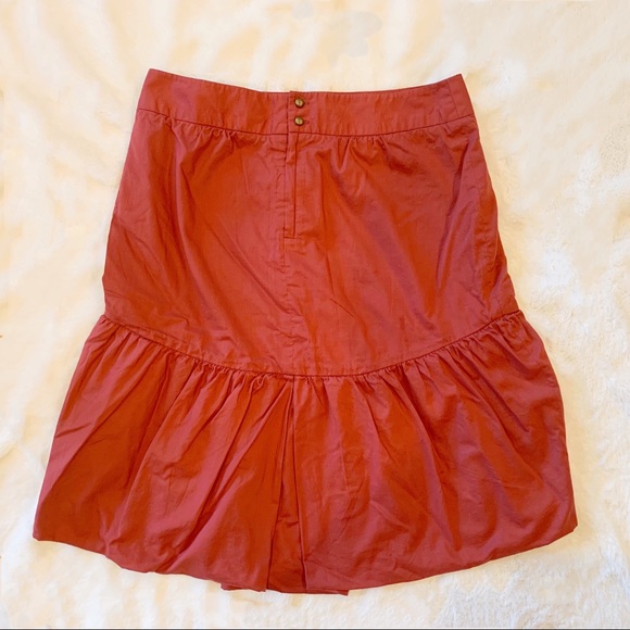 Anthropologie Fei Orange Skirt Size 6 - Picture 2 of 7